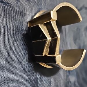 Chic Sulver and Black Geometric Bracelet